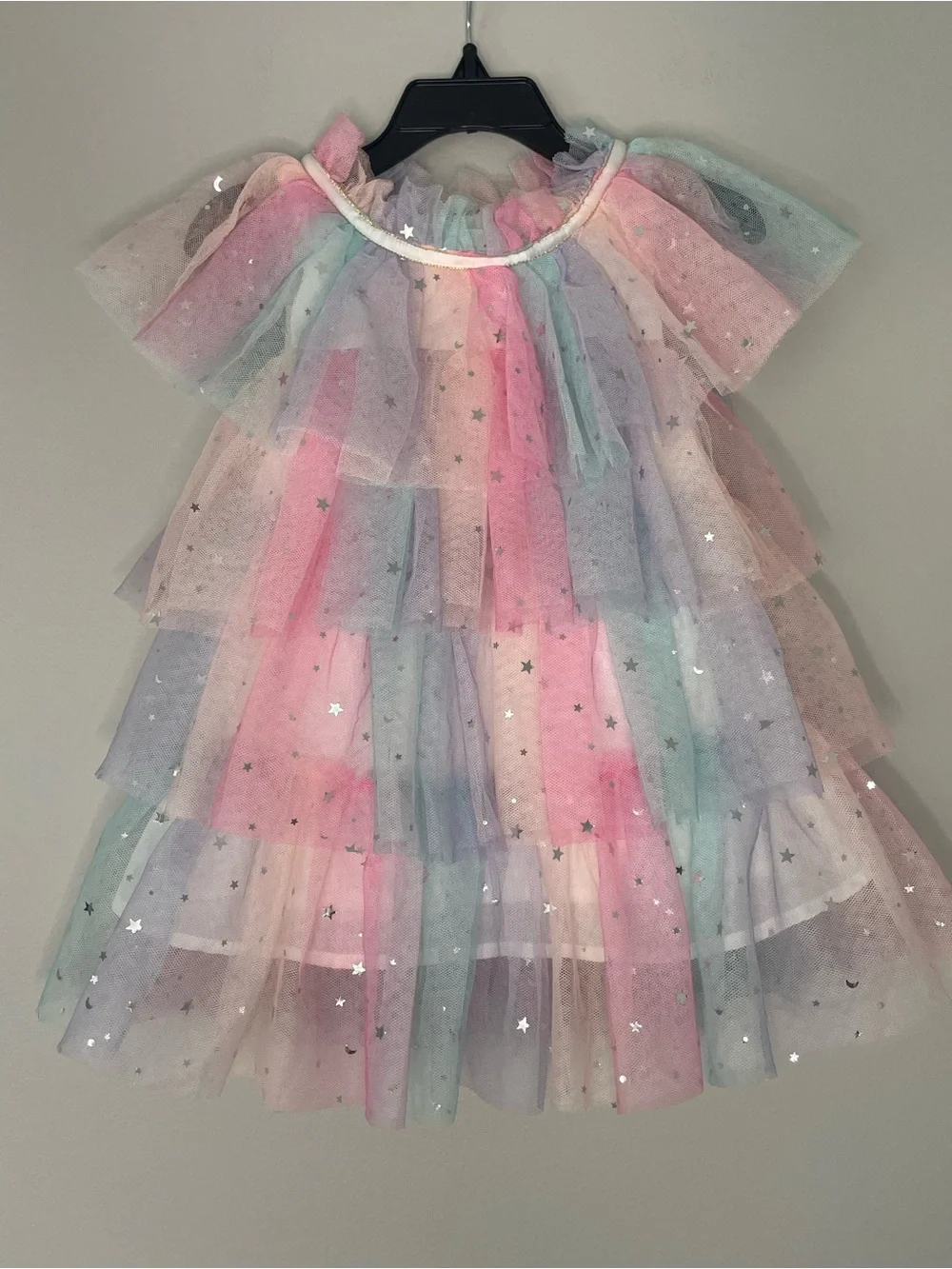 Lola + The Boys Sunset Stars Tulle Dress